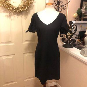 NWT Club Monaco Black Bow Knot Tie Sleeves Club Monaco Midi Dress